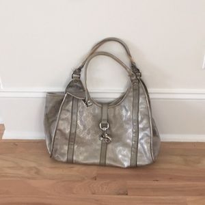 Silver Gucci purse